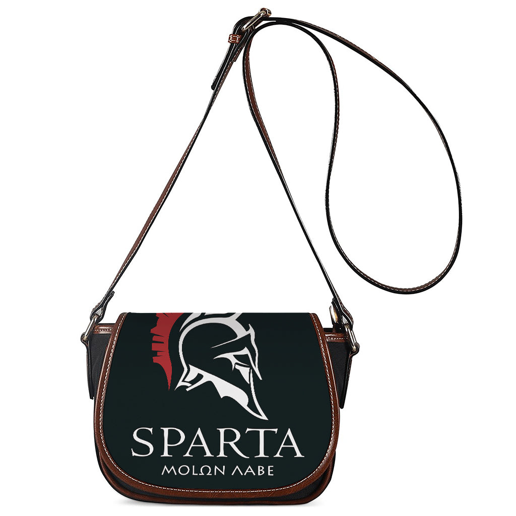 Spartan Molon Labe Print Saddle Bag