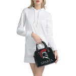 Spartan Molon Labe Print Shoulder Handbag