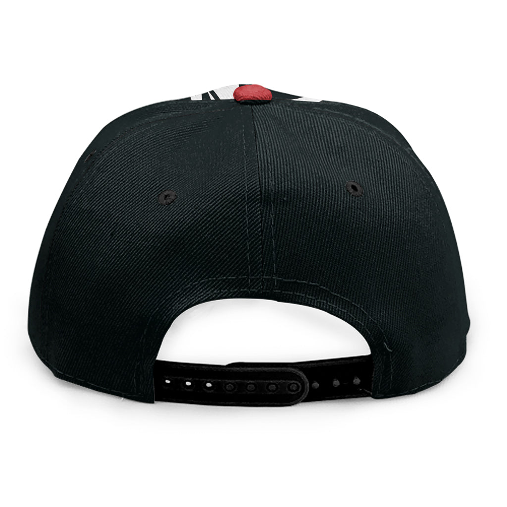 Spartan Molon Labe Print Snapback Cap
