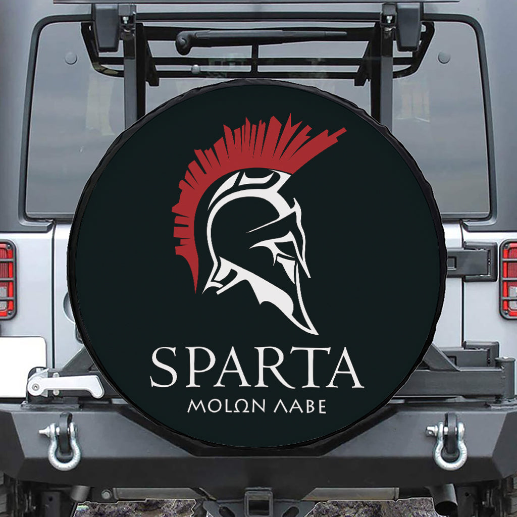 Spartan Molon Labe Print Tire Cover