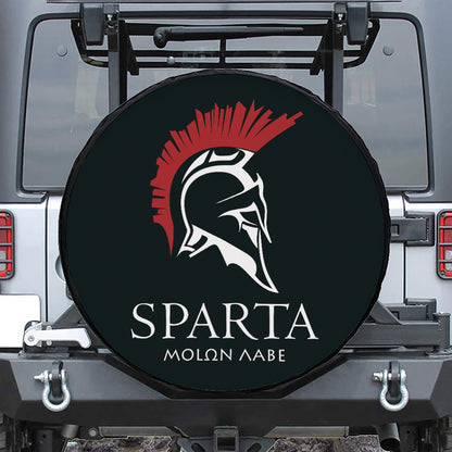 Spartan Molon Labe Print Tire Cover