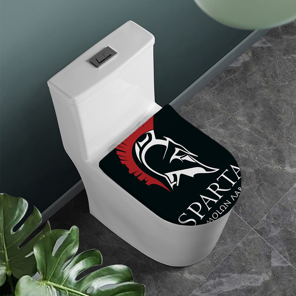 Spartan Molon Labe Print Toilet Lid Cover