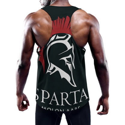 Spartan Molon Labe Print Training Tank Top