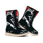 Spartan Molon Labe Print Winter Boots