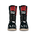 Spartan Molon Labe Print Winter Boots
