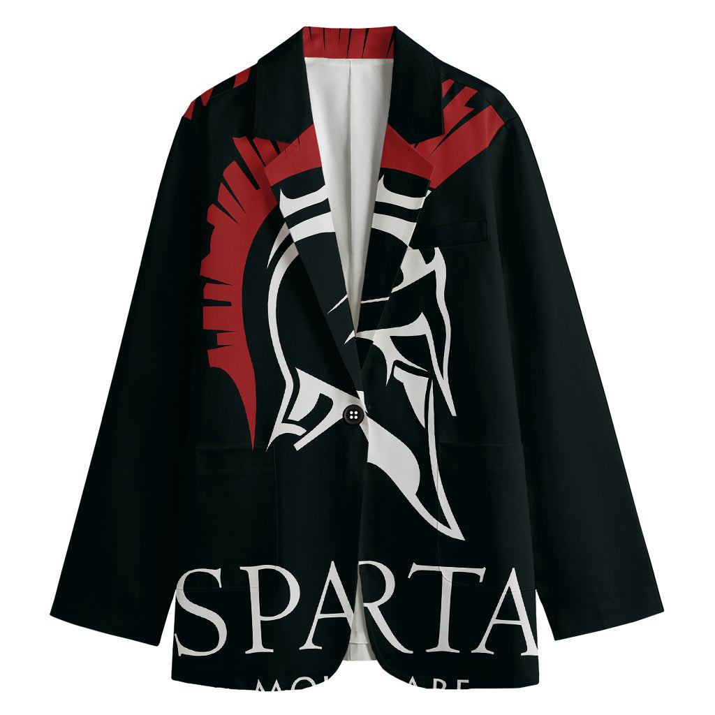 Spartan Molon Labe Print Women's Blazer
