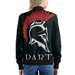 Spartan Molon Labe Print Women's Bomber Jacket