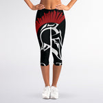 Spartan Molon Labe Print Women's Capri Leggings