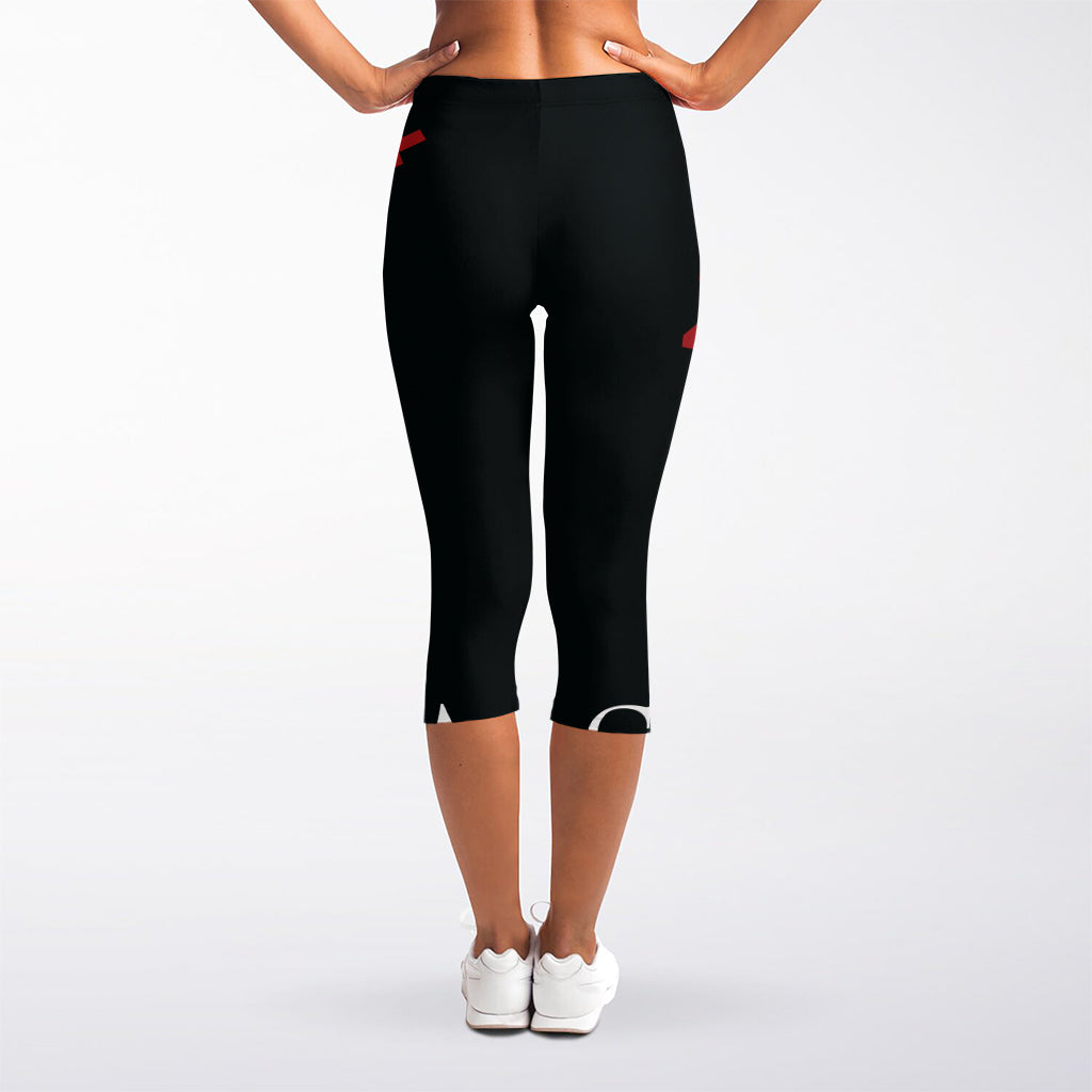 Spartan Molon Labe Print Women's Capri Leggings