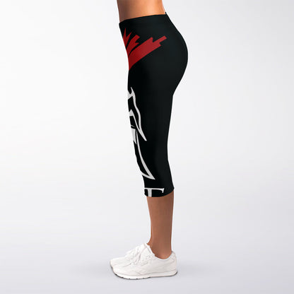 Spartan Molon Labe Print Women's Capri Leggings