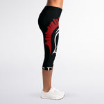 Spartan Molon Labe Print Women's Capri Leggings