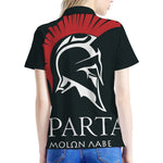 Spartan Molon Labe Print Women's Polo Shirt
