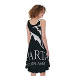 Spartan Molon Labe Print Women's Sleeveless Dress