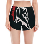 Spartan Molon Labe Print Women's Split Running Shorts