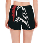 Spartan Molon Labe Print Women's Split Running Shorts