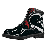 Spartan Molon Labe Print Work Boots