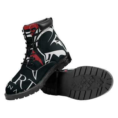 Spartan Molon Labe Print Work Boots