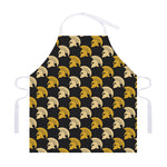 Spartan Warrior Helmet Pattern Print Adjustable Apron