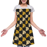 Spartan Warrior Helmet Pattern Print Adjustable Apron