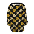 Spartan Warrior Helmet Pattern Print Baby Seat Cover