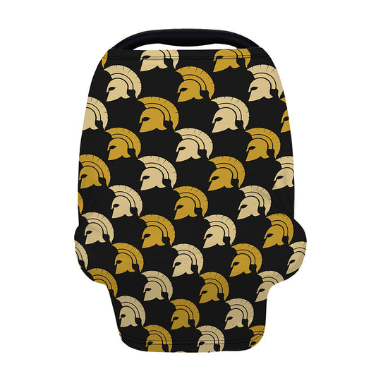 Spartan Warrior Helmet Pattern Print Baby Seat Cover