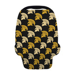Spartan Warrior Helmet Pattern Print Baby Seat Cover