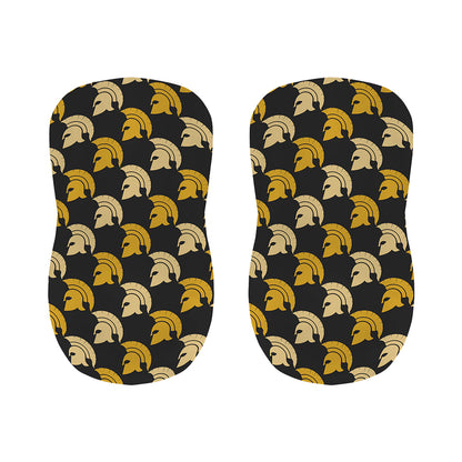 Spartan Warrior Helmet Pattern Print Bar Stool Covers