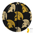 Spartan Warrior Helmet Pattern Print Basketball