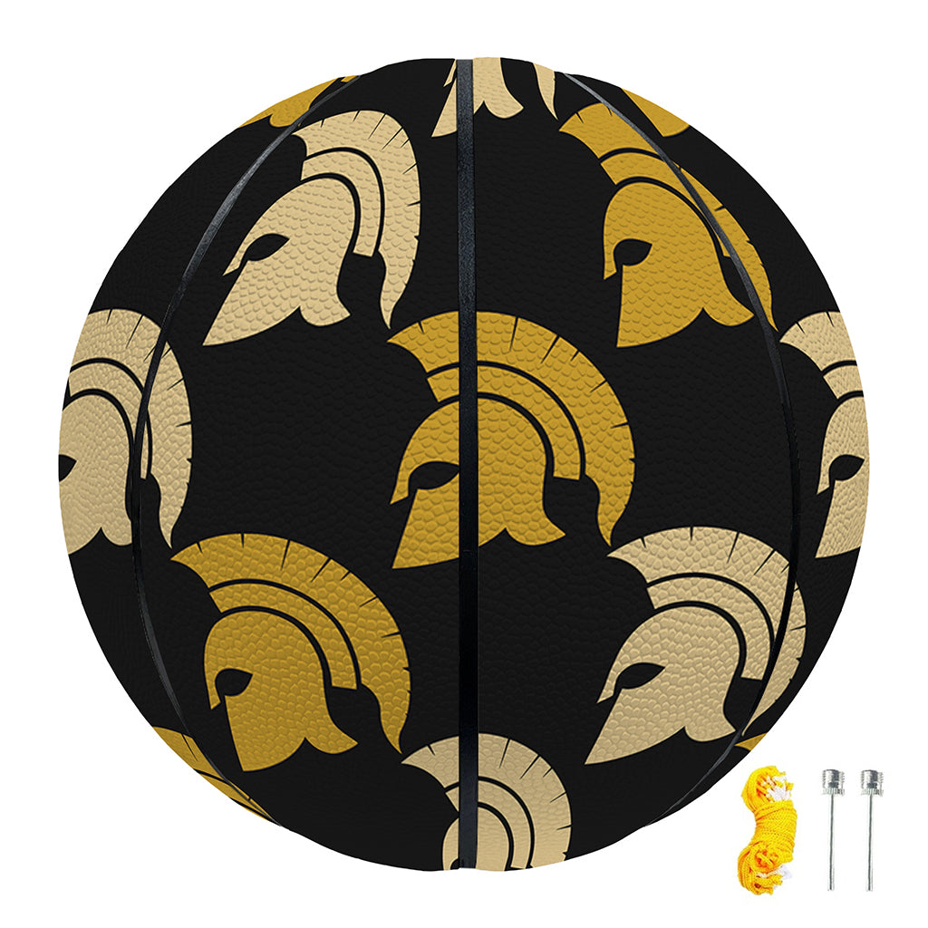 Spartan Warrior Helmet Pattern Print Basketball