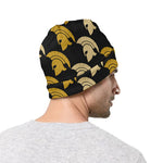 Spartan Warrior Helmet Pattern Print Beanie