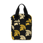 Spartan Warrior Helmet Pattern Print Bible Tote Bag