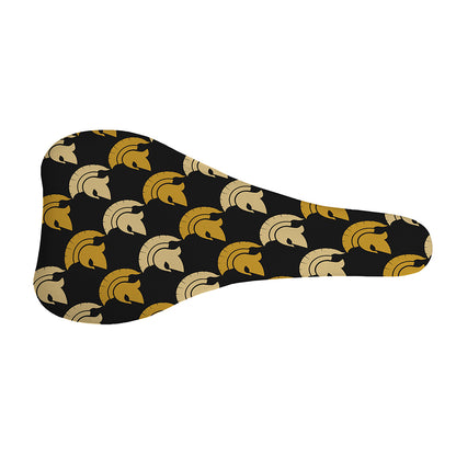 Spartan Warrior Helmet Pattern Print Bicycle Seat Cover