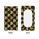Spartan Warrior Helmet Pattern Print Changing Pad Cover