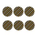 Spartan Warrior Helmet Pattern Print Coaster Set