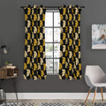 Spartan Warrior Helmet Pattern Print Grommet Curtain Panels