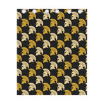 Spartan Warrior Helmet Pattern Print Curtain