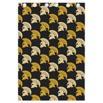 Spartan Warrior Helmet Pattern Print Curtain