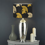 Spartan Warrior Helmet Pattern Print Drum Lamp Shade