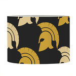 Spartan Warrior Helmet Pattern Print Drum Lamp Shade