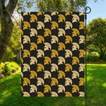 Spartan Warrior Helmet Pattern Print Garden Flag