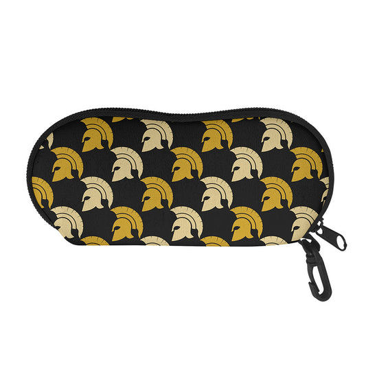 Spartan Warrior Helmet Pattern Print Glasses Case