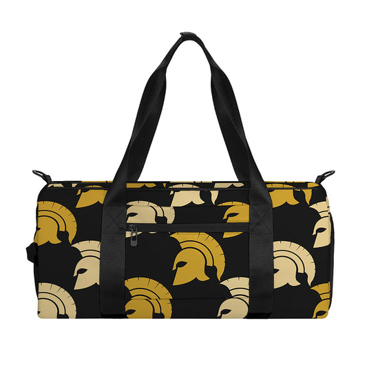 Spartan Warrior Helmet Pattern Print Gym Bag