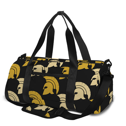 Spartan Warrior Helmet Pattern Print Gym Bag