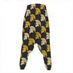 Spartan Warrior Helmet Pattern Print Hammer Pants