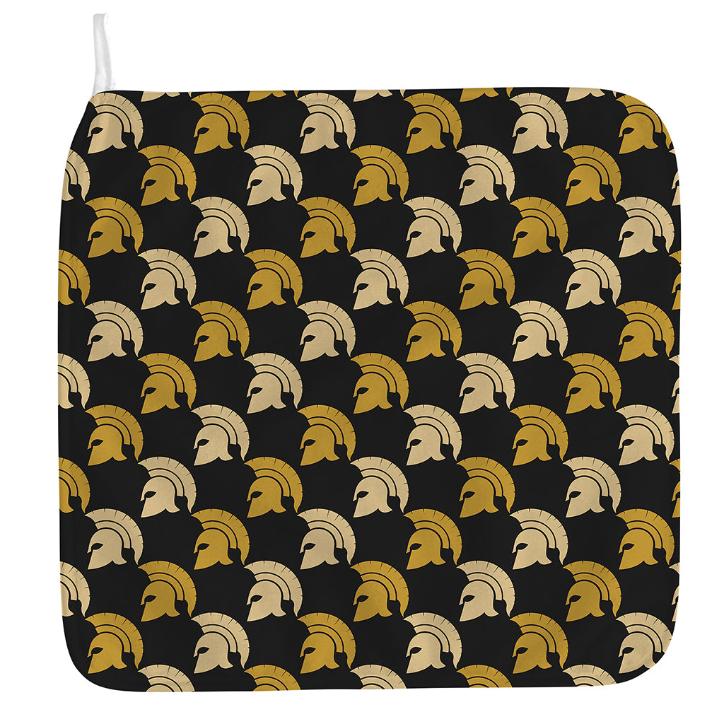 Spartan Warrior Helmet Pattern Print Hand Towel