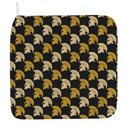 Spartan Warrior Helmet Pattern Print Hand Towel