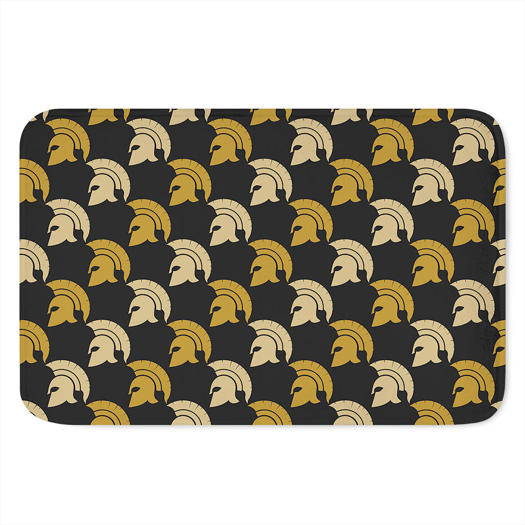 Spartan Warrior Helmet Pattern Print Indoor Door Mat