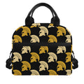 Spartan Warrior Helmet Pattern Print Insulated Lunch Bag