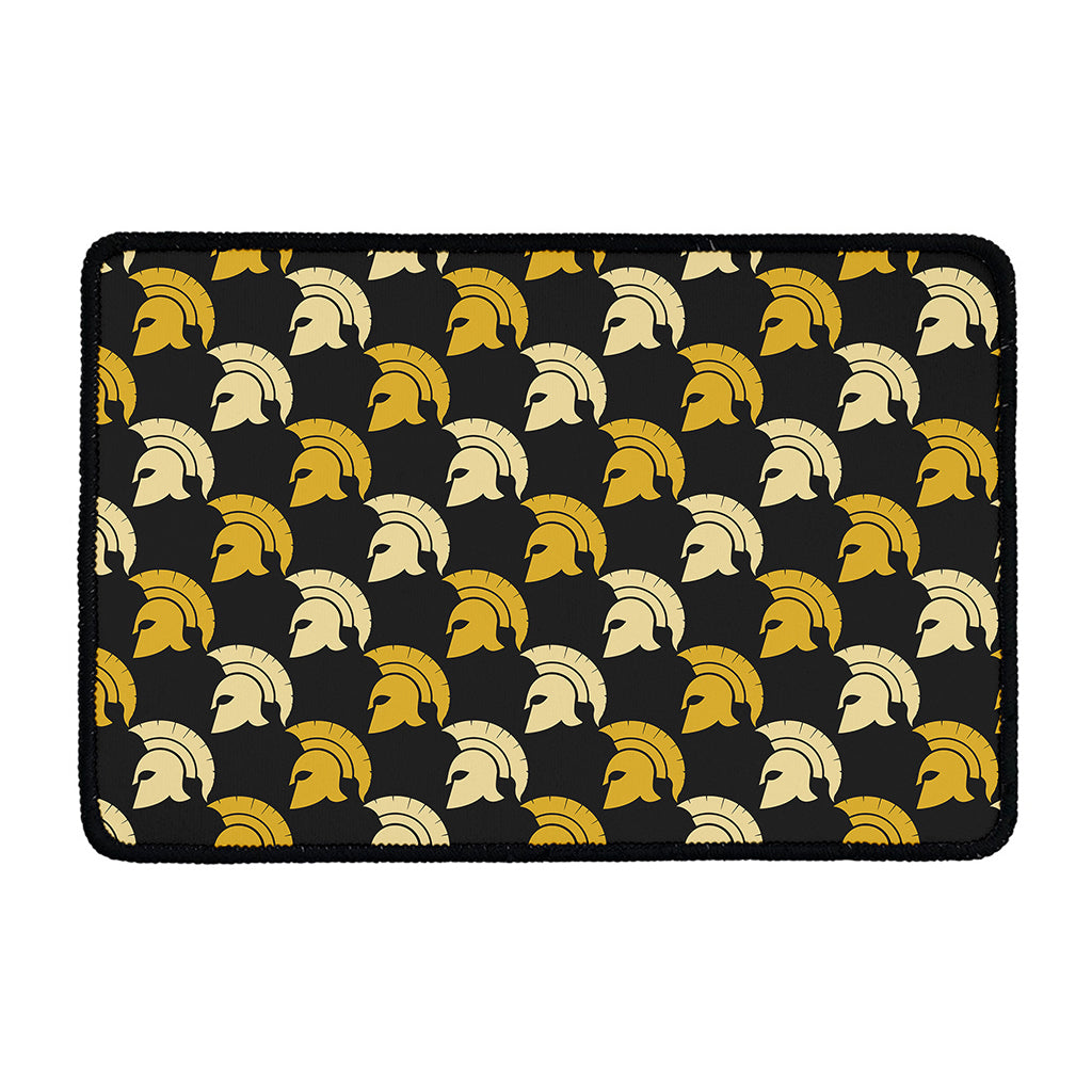 Spartan Warrior Helmet Pattern Print Kitchen Mat