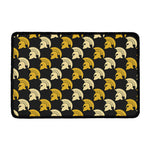 Spartan Warrior Helmet Pattern Print Kitchen Mat